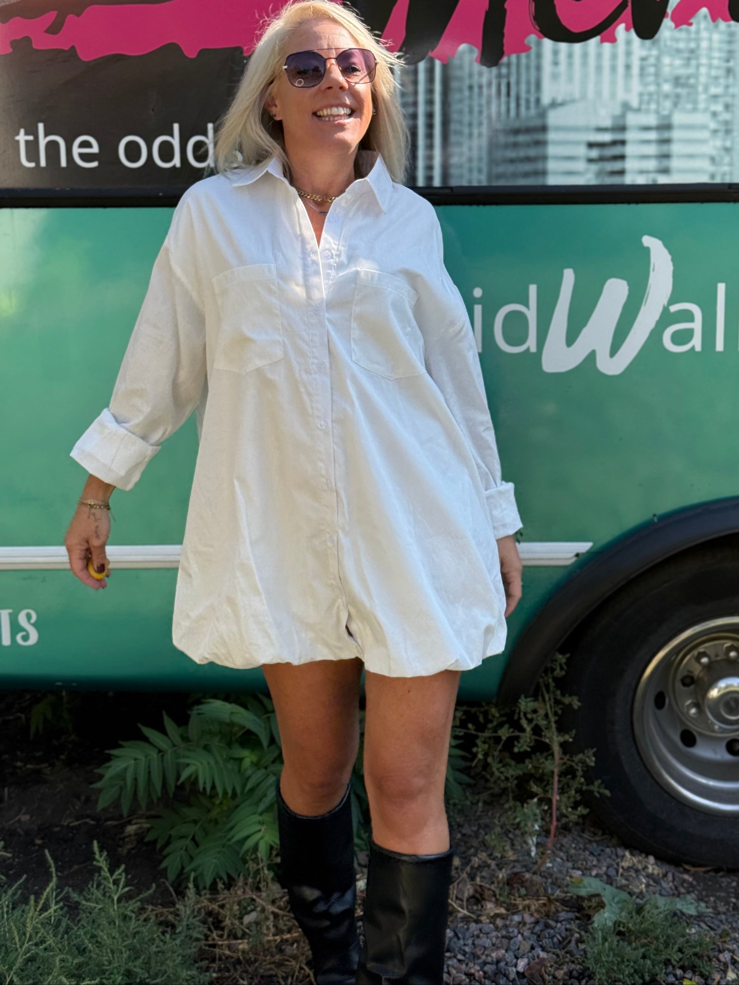 It Girl Dress Shirt Dress