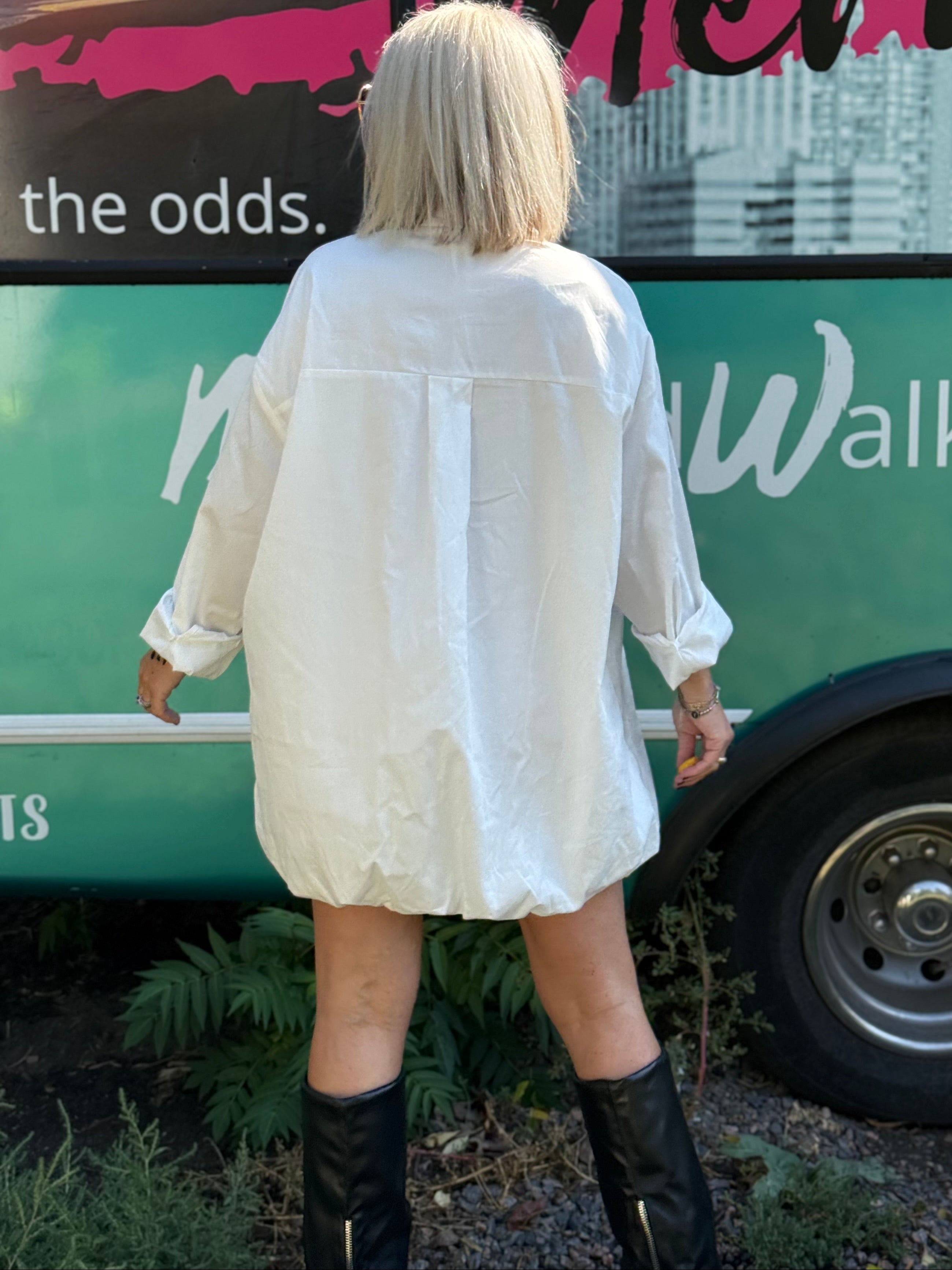 It Girl Dress Shirt Dress
