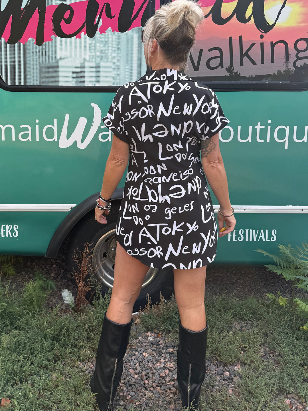 Travel Dress Button Up