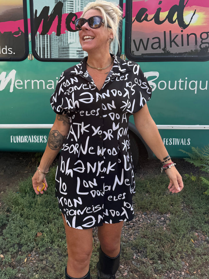 Travel Dress Button Up