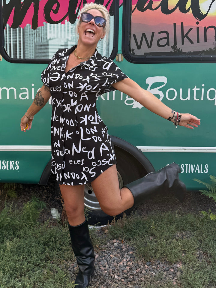 Travel Dress Button Up