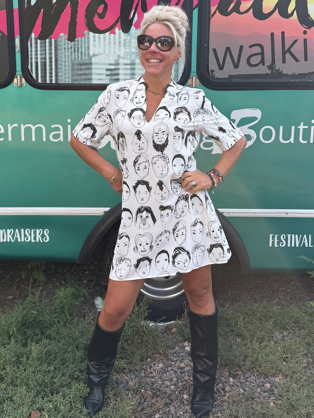 Faces Shift Dress Tunic