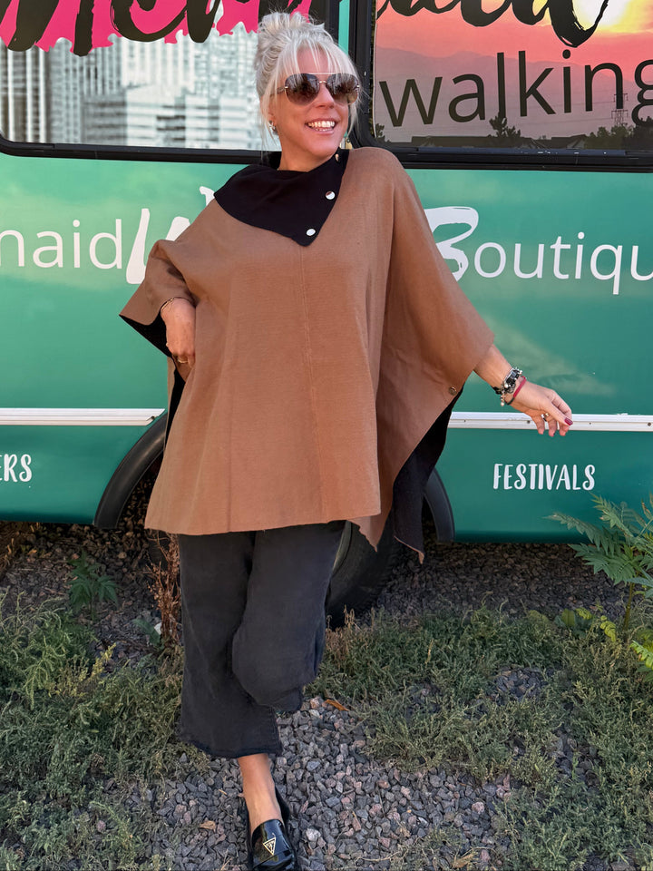 Amiah Poncho Sweater