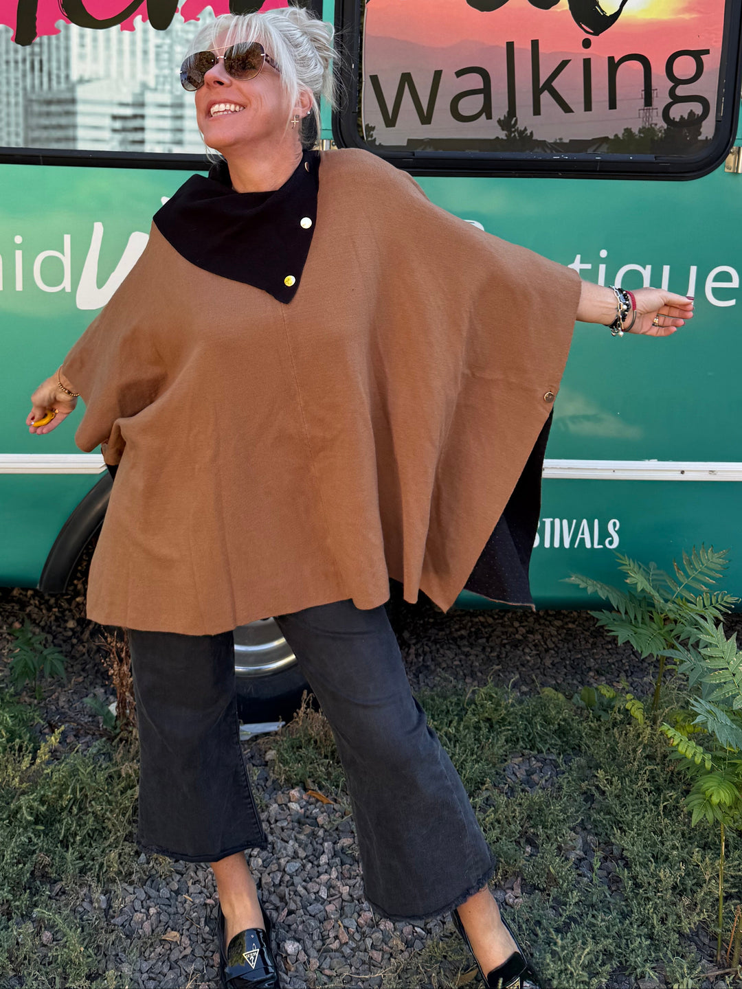 Amiah Poncho Sweater