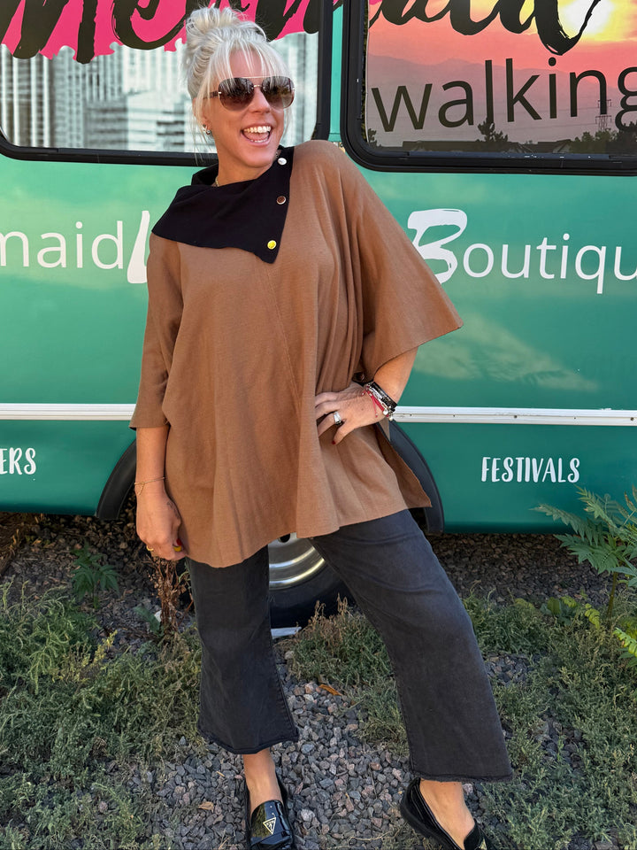 Amiah Poncho Sweater