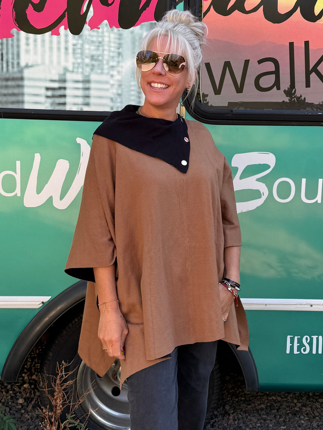 Amiah Poncho Sweater