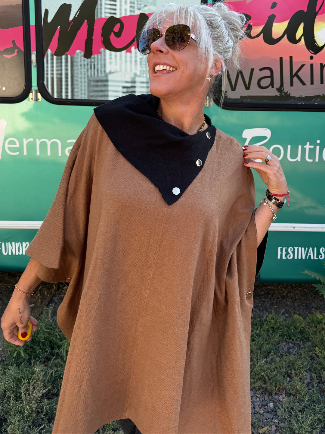 Amiah Poncho Sweater