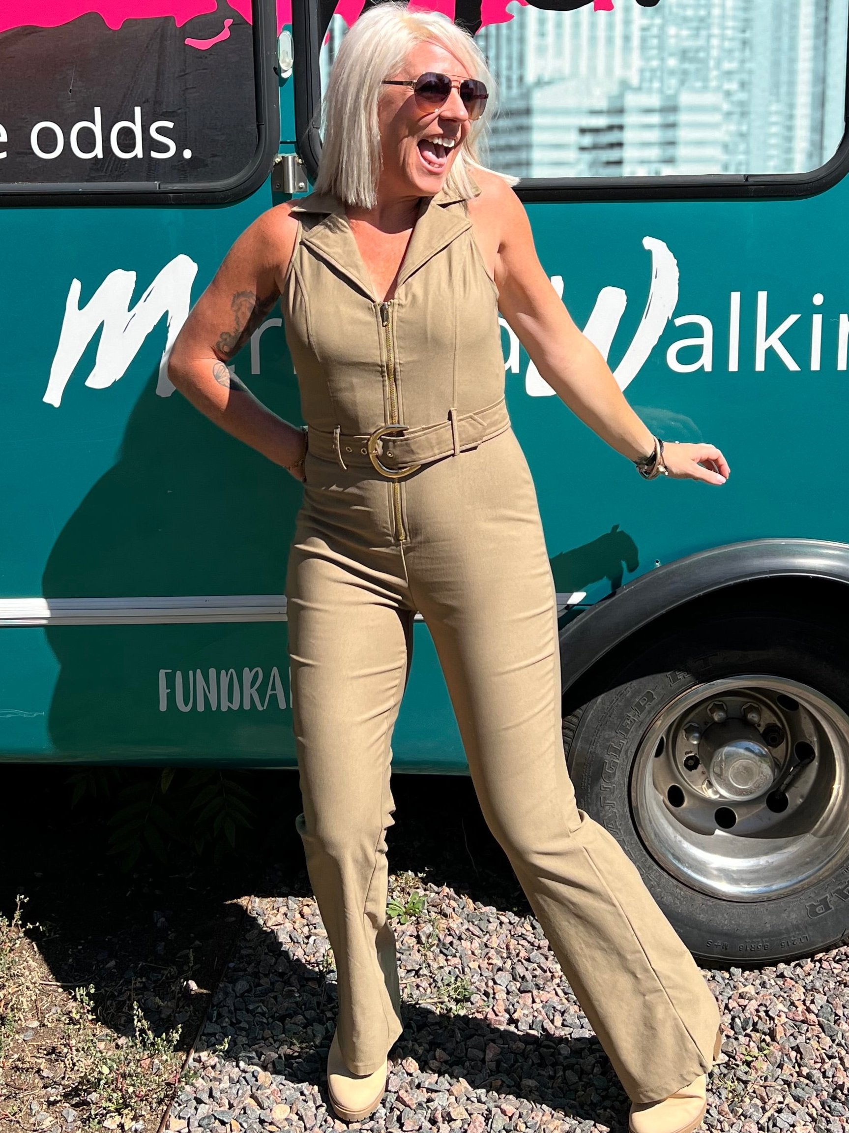 Cleo Jumpsuit in Olive