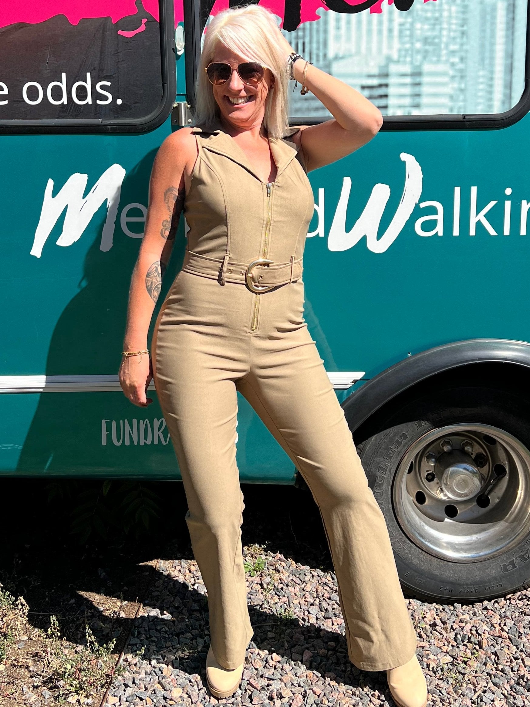 Cleo Jumpsuit in Olive