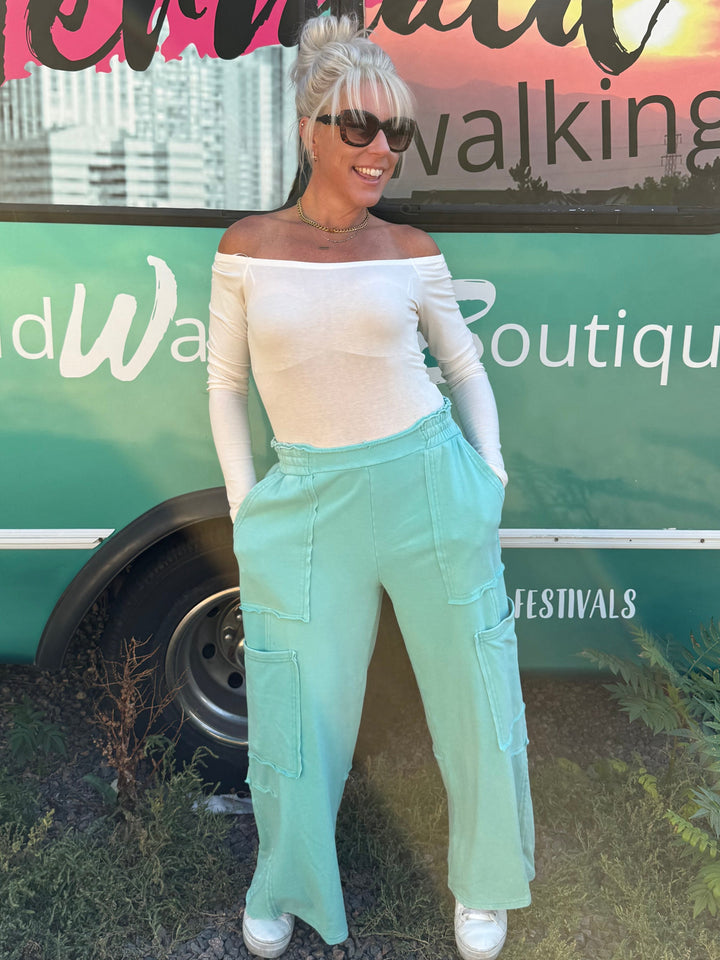 Cargo Dream Pants in Turquoise