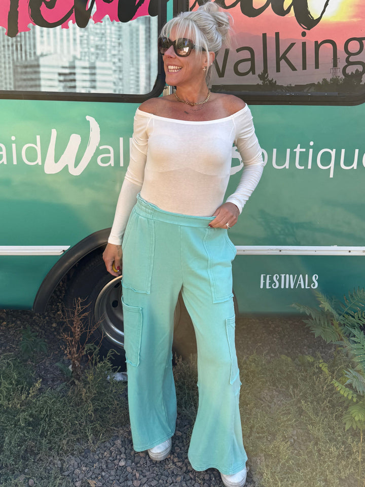 Cargo Dream Pants in Turquoise