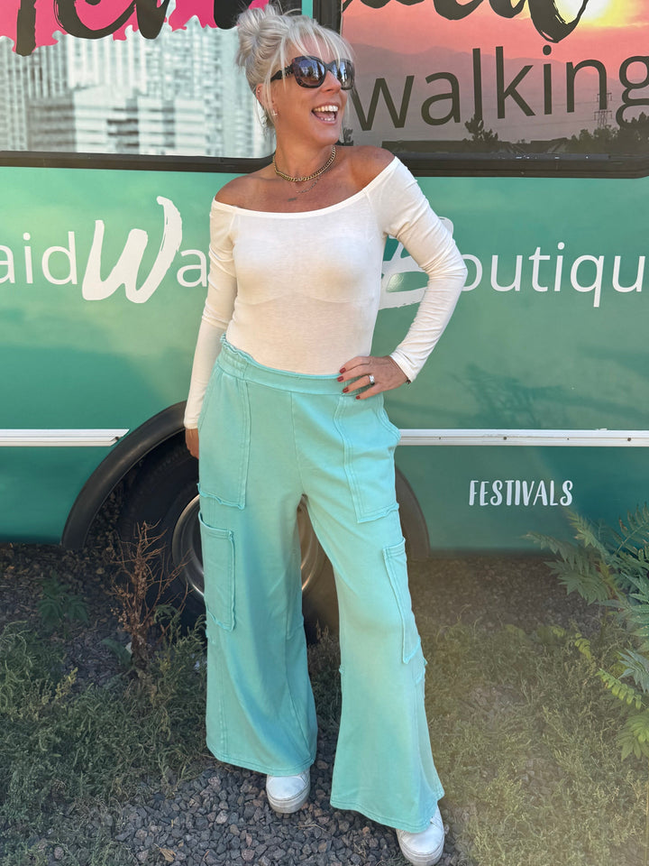 Cargo Dream Pants in Turquoise