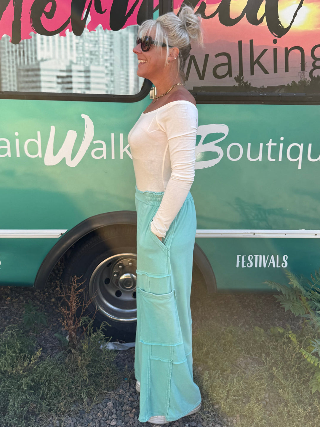 Cargo Dream Pants in Turquoise