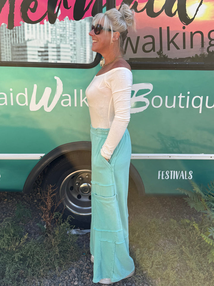 Cargo Dream Pants in Turquoise