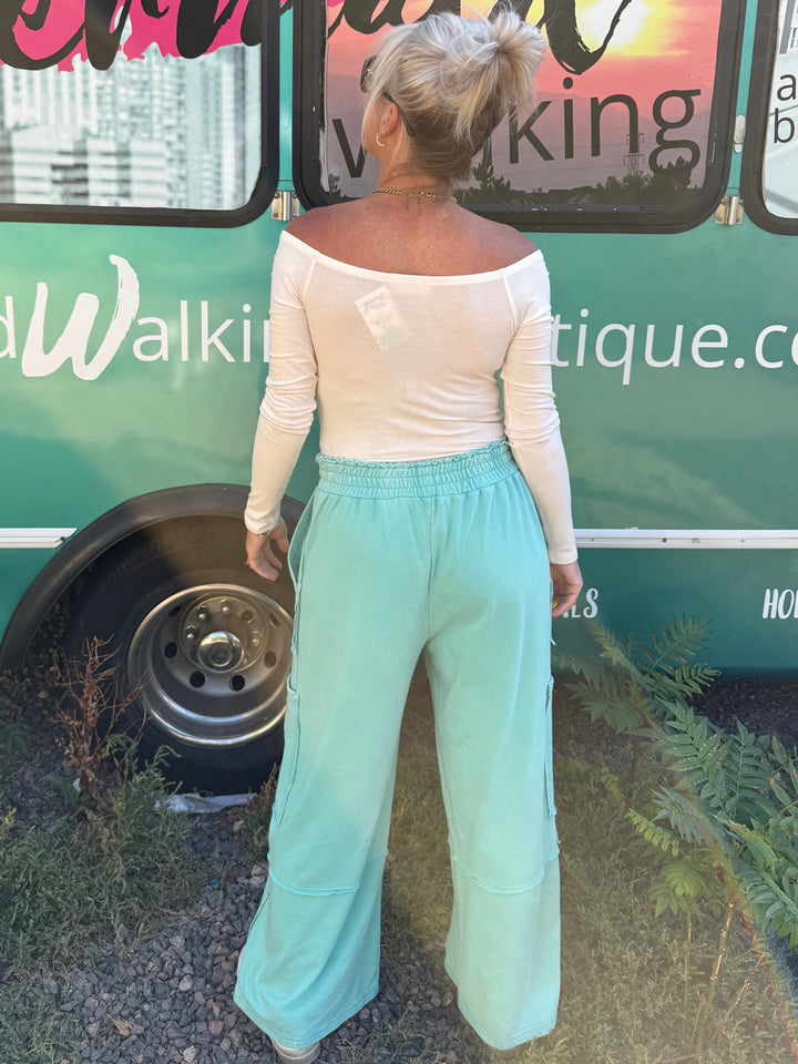 Cargo Dream Pants in Turquoise