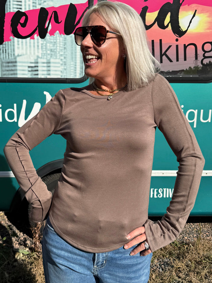 Blythe Brown Staple Long Sleeve