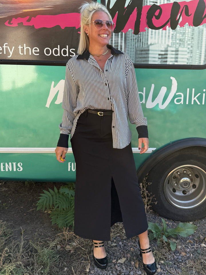 Winslet Midi Skirt in Black