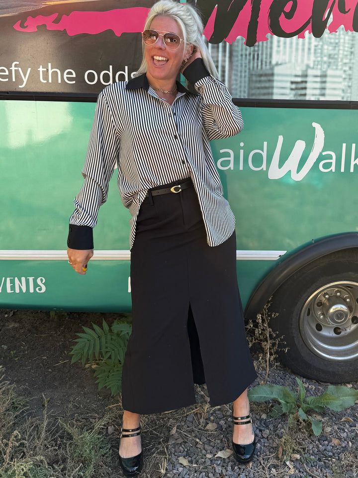 Winslet Midi Skirt in Black