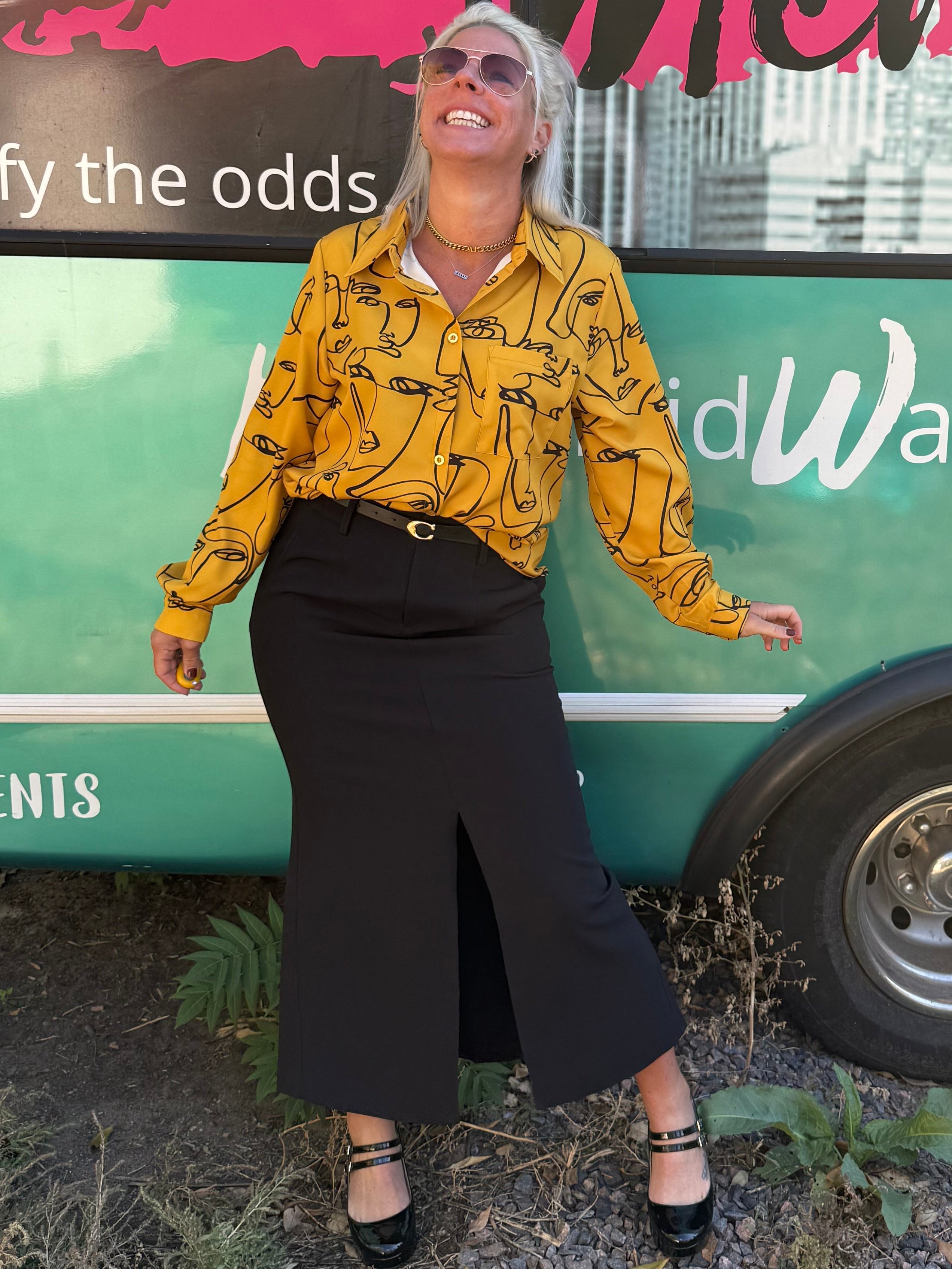 Darcy Faces Blouse