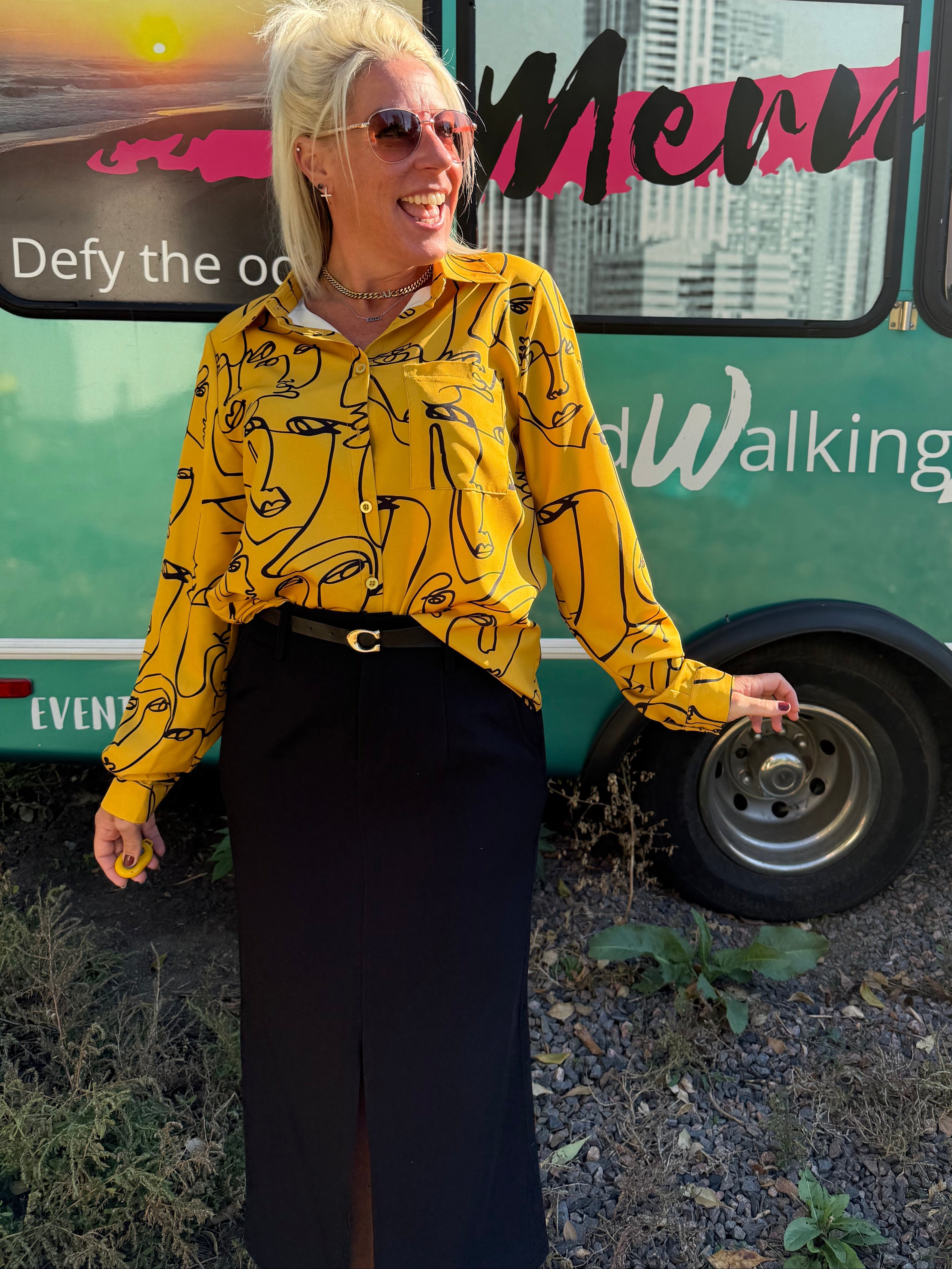 Darcy Faces Blouse