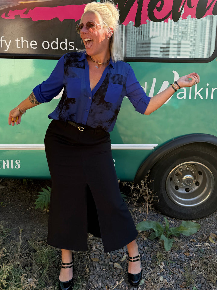 Winslet Midi Skirt in Black
