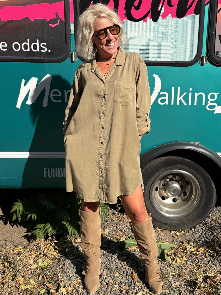 Antonia Dress in Olive