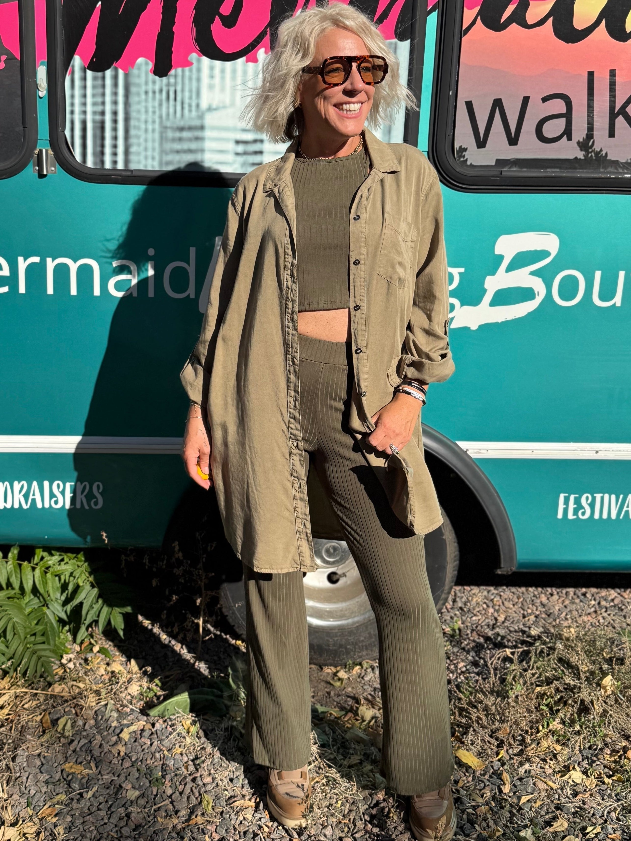 Antonia Dress in Olive