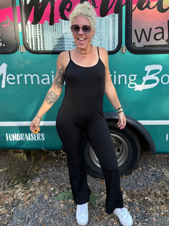 Olivia Onesie Jumpsuit in Black