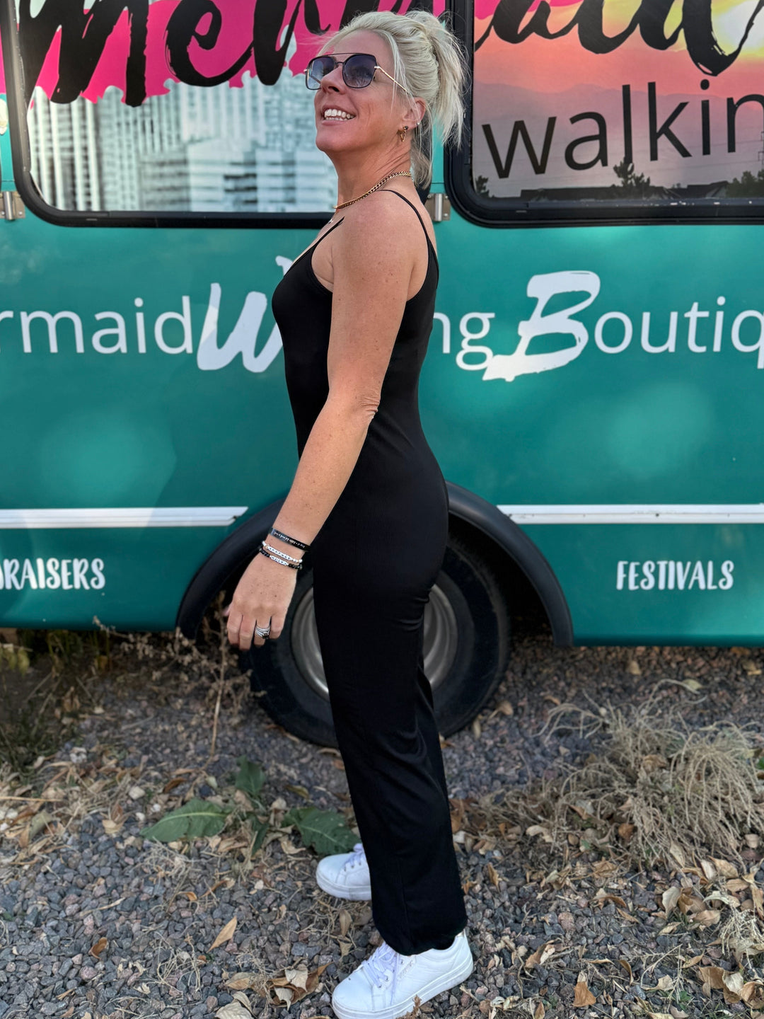 Olivia Onesie Jumpsuit in Black
