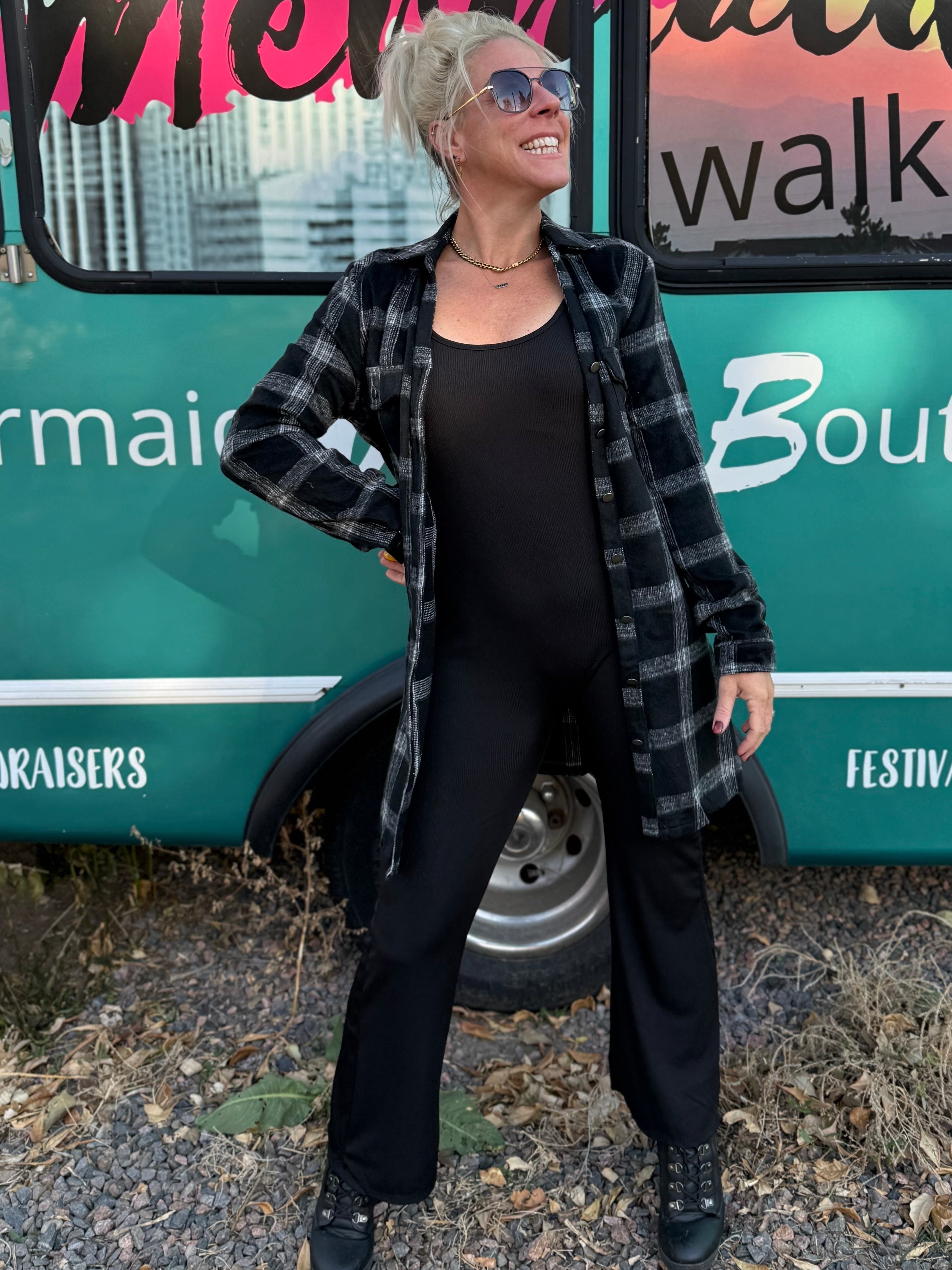 Olivia Onesie Jumpsuit in Black