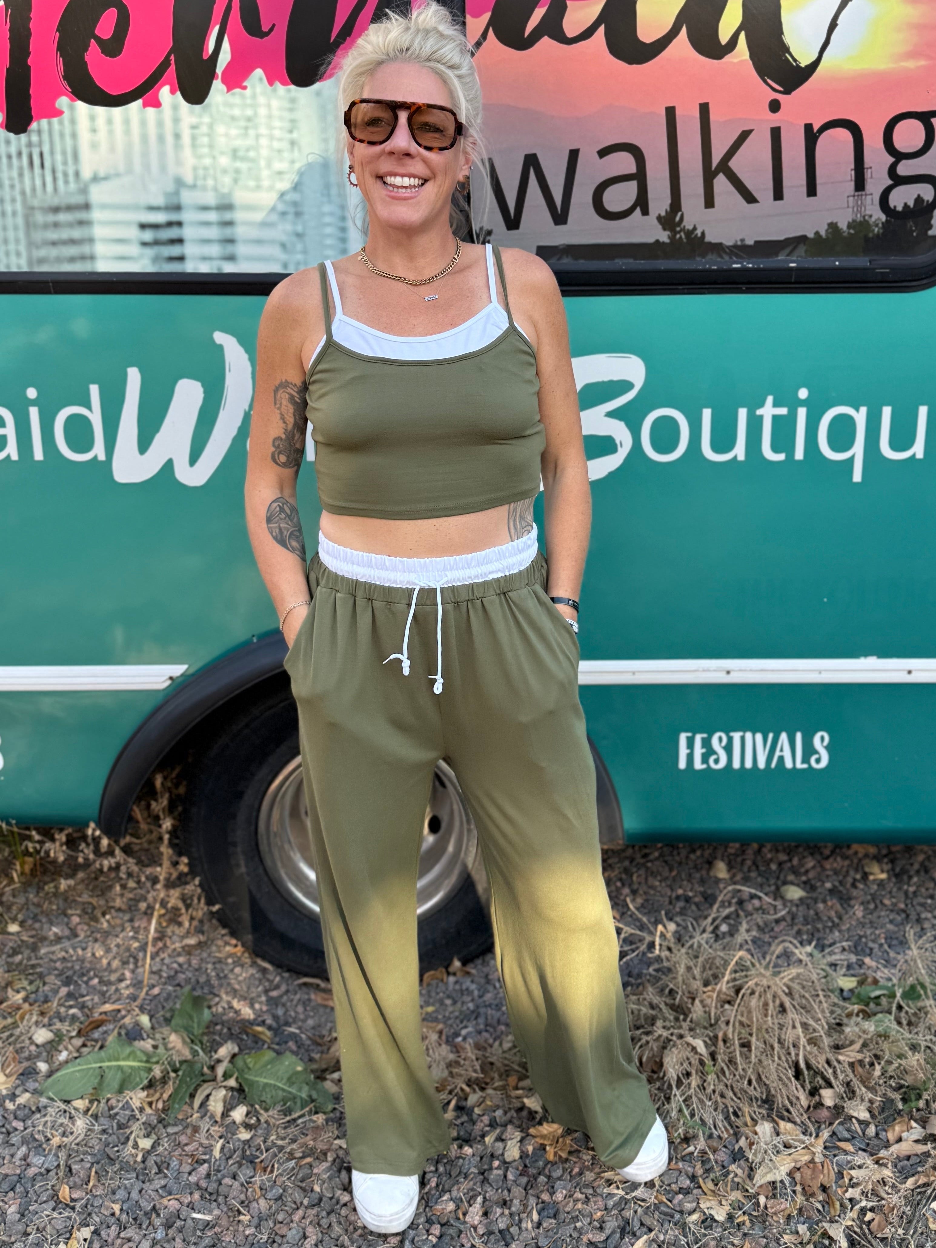 Corrine Set in Olive