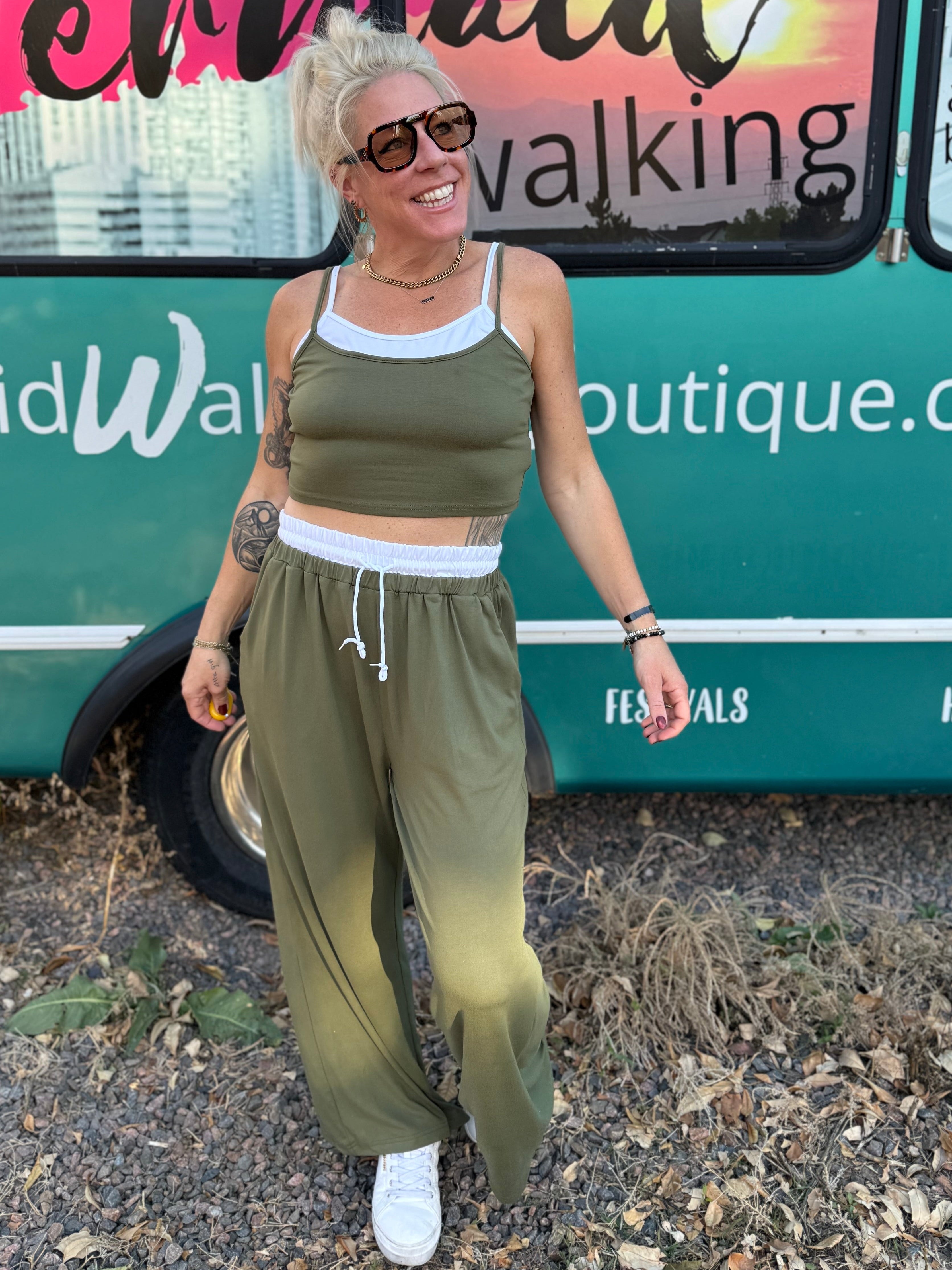 Corrine Set in Olive