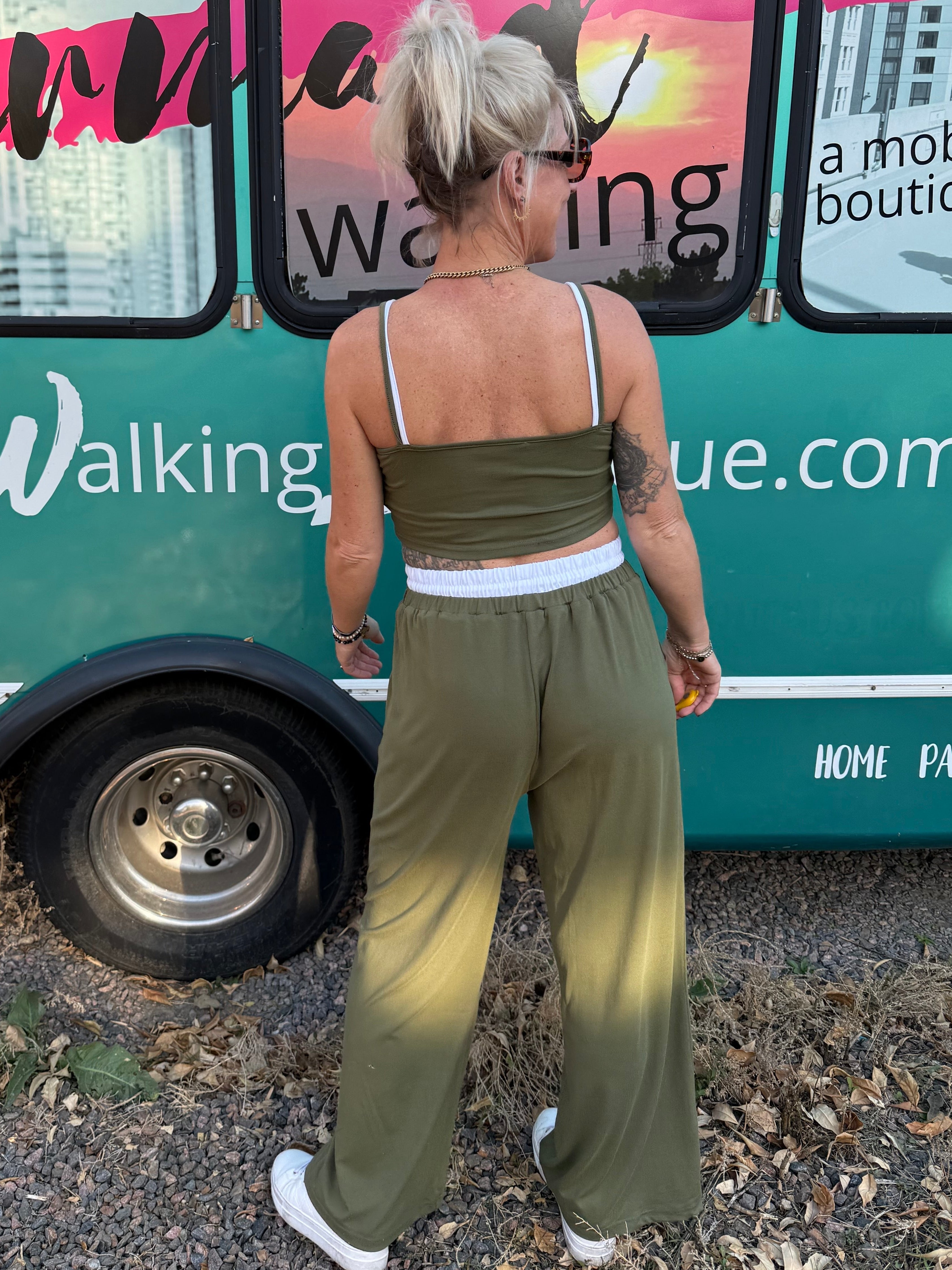 Corrine Set in Olive