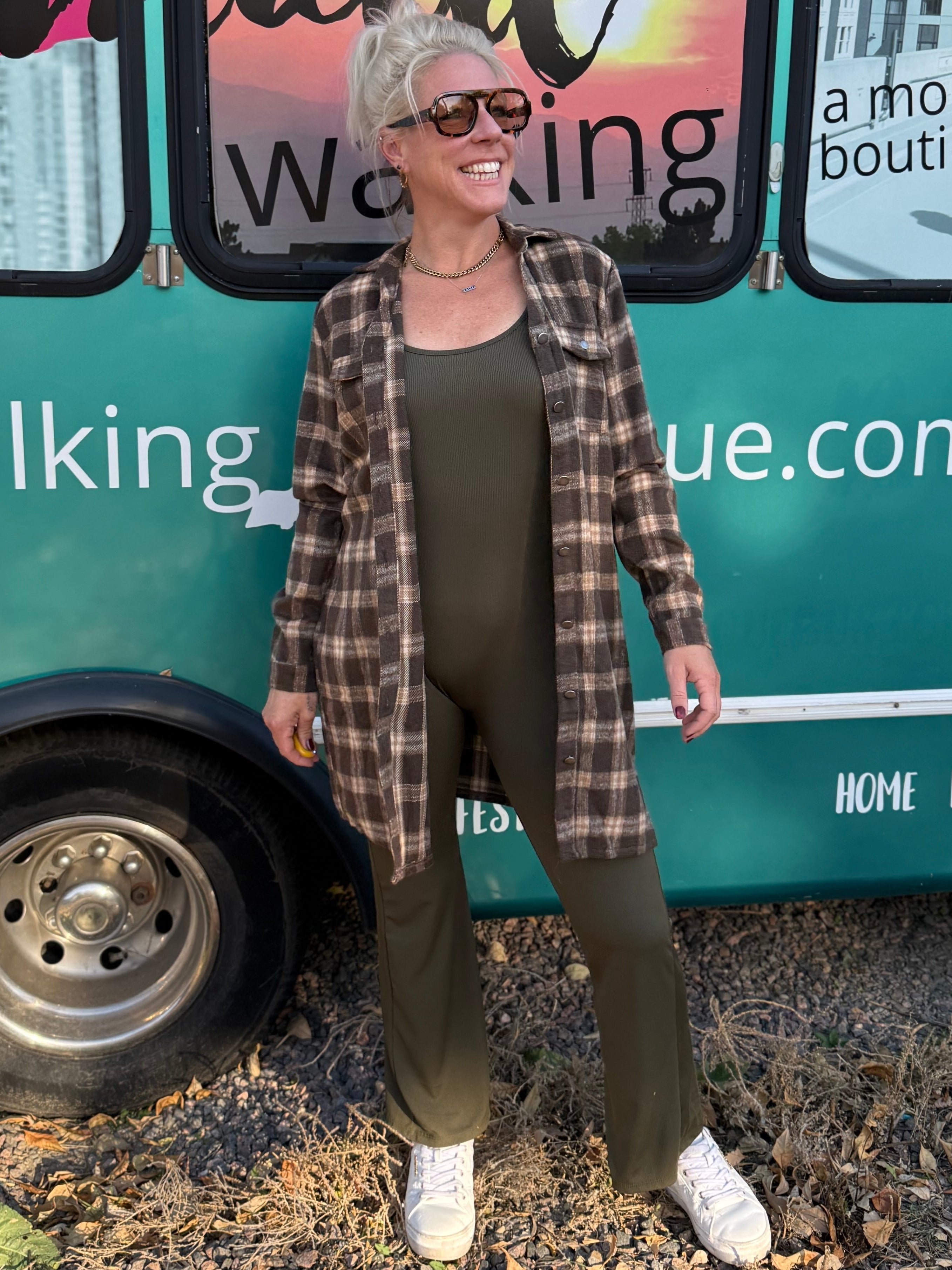 Olivia Onesie Jumpsuit in Olive