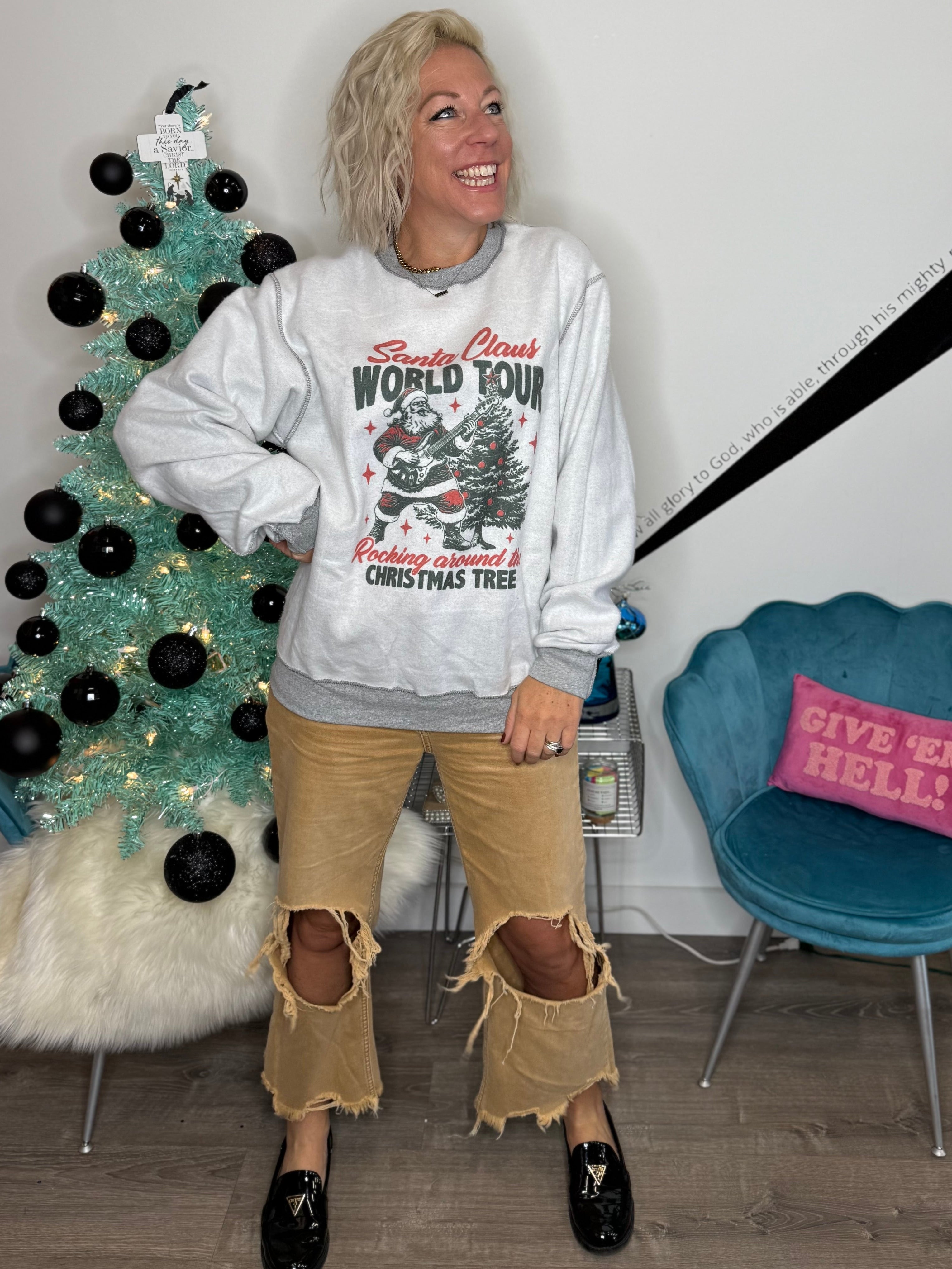 Inside Out Santa World Tour Sweatshirt