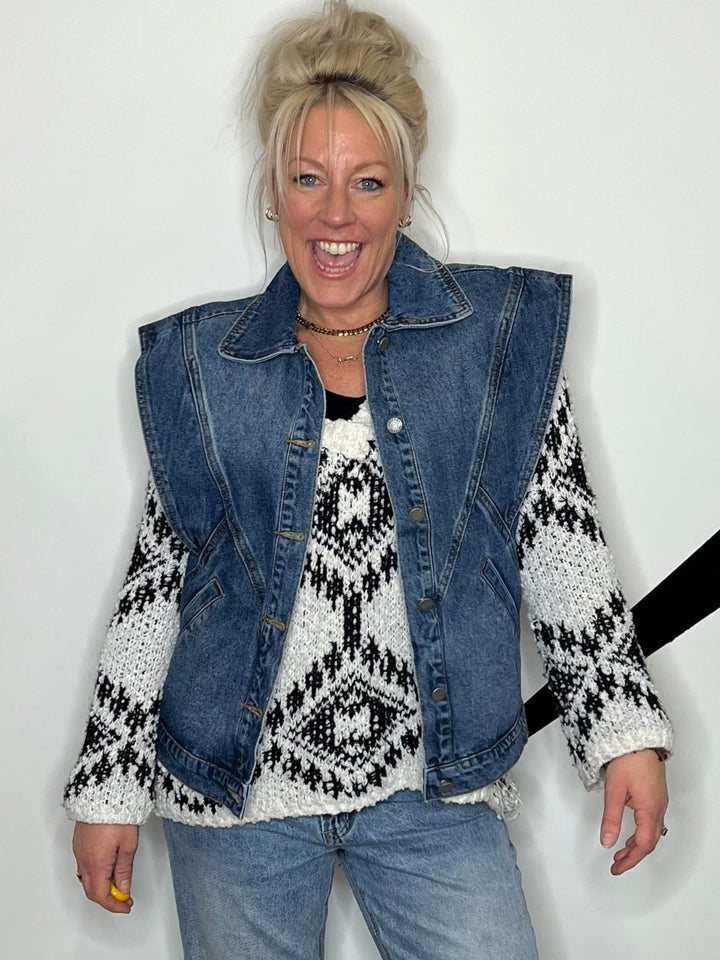 Retro Fierce Denim Vest