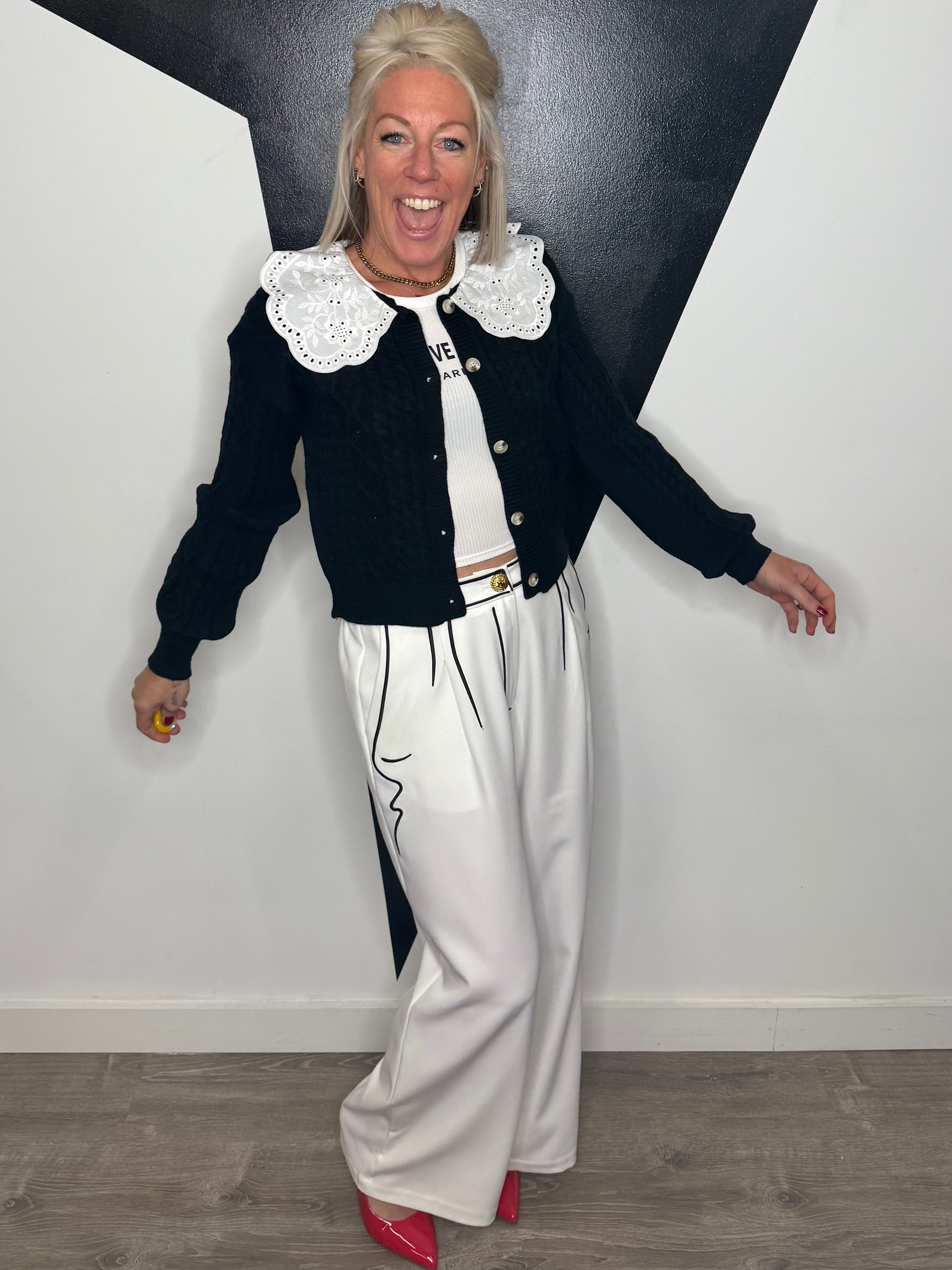 Peter Pan Collar Cardigan