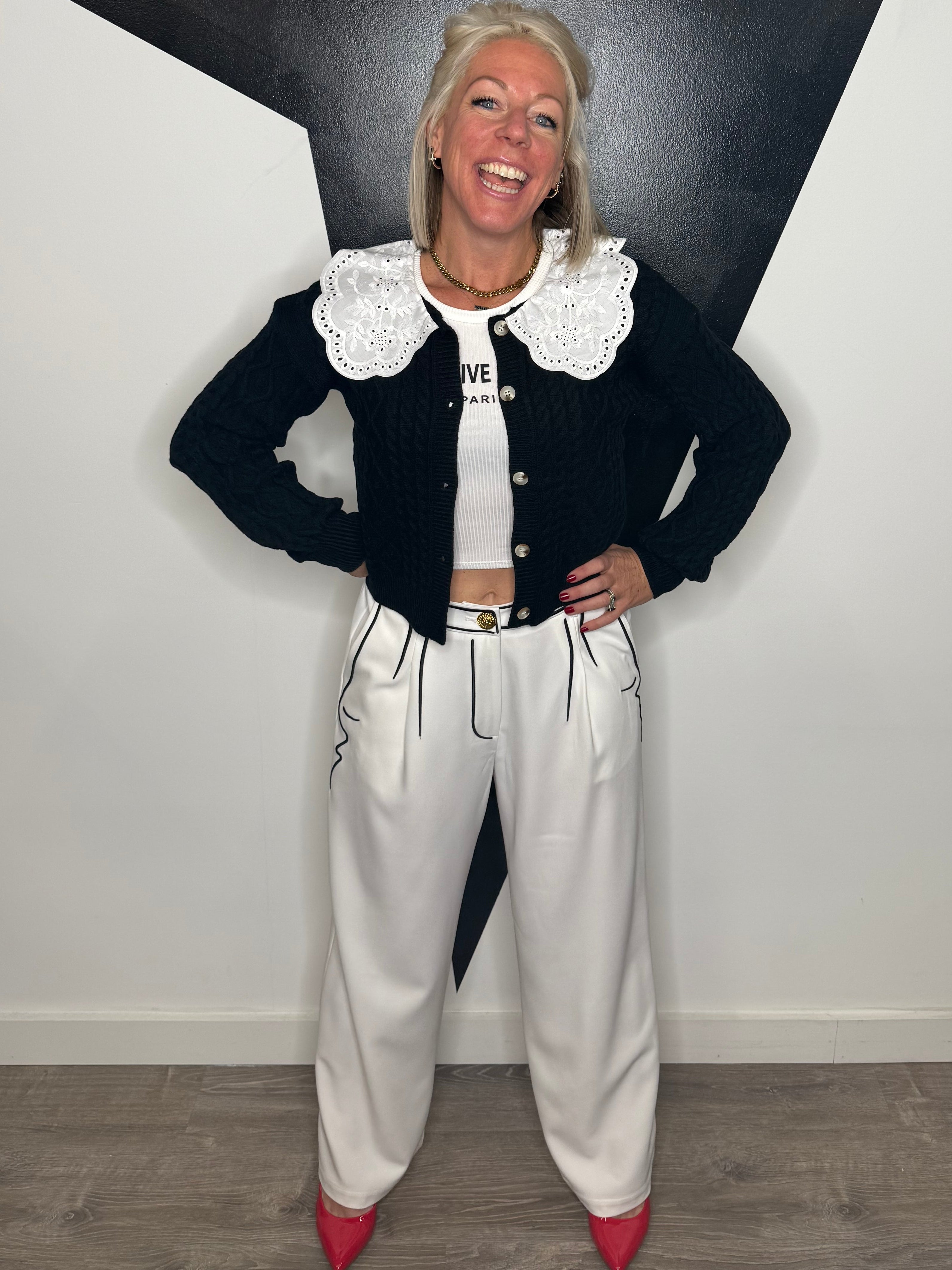 Peter Pan Collar Cardigan