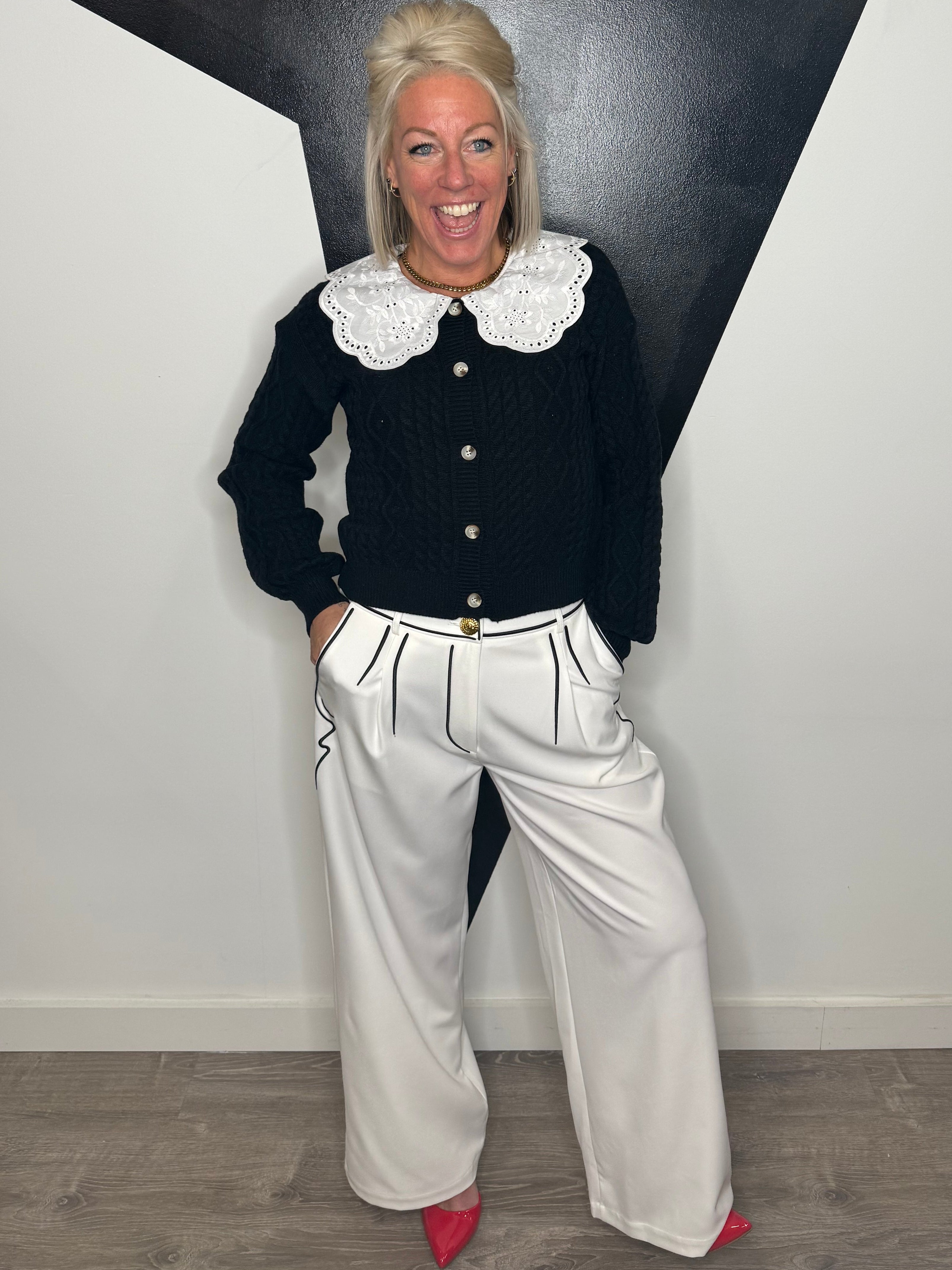 Peter Pan Collar Cardigan