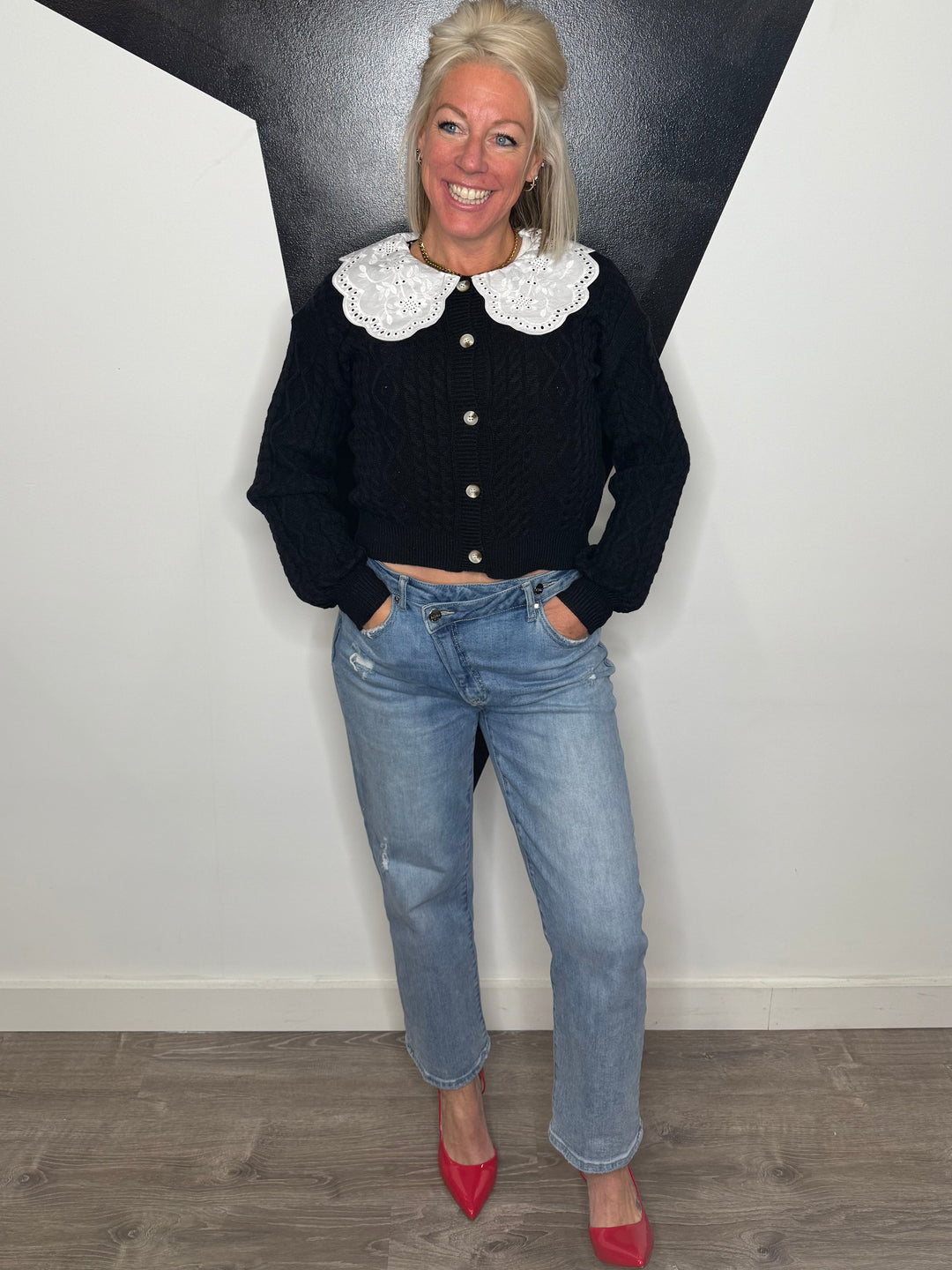 Peter Pan Collar Cardigan