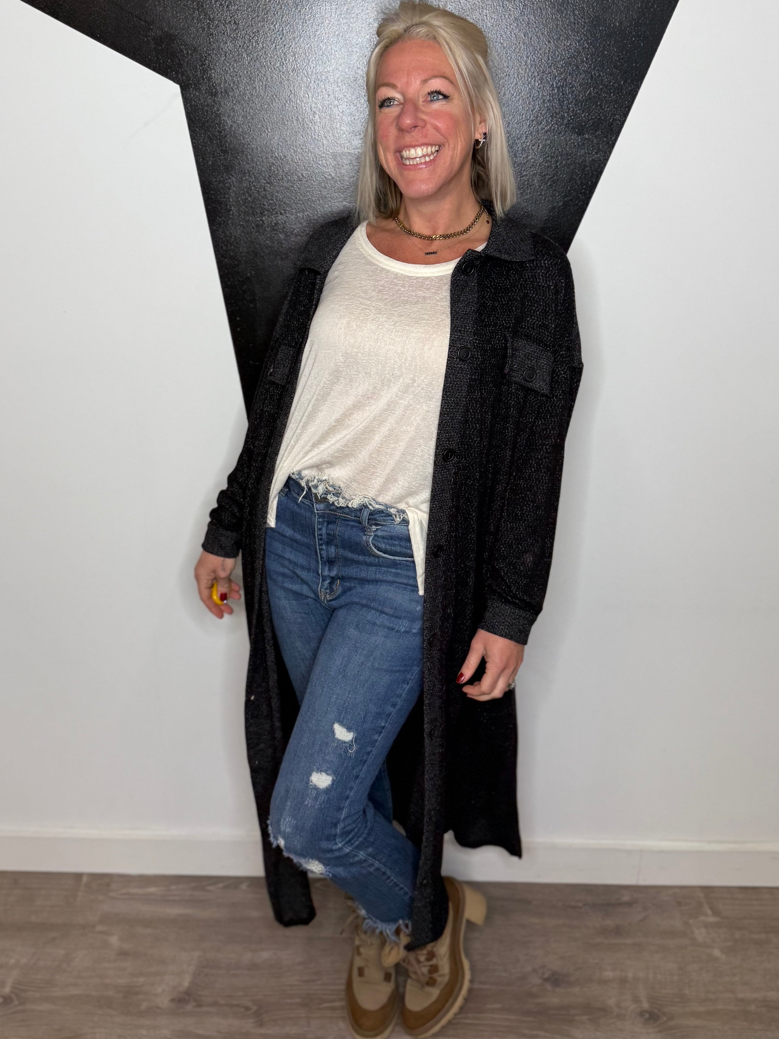 Liv Long Shacket Duster