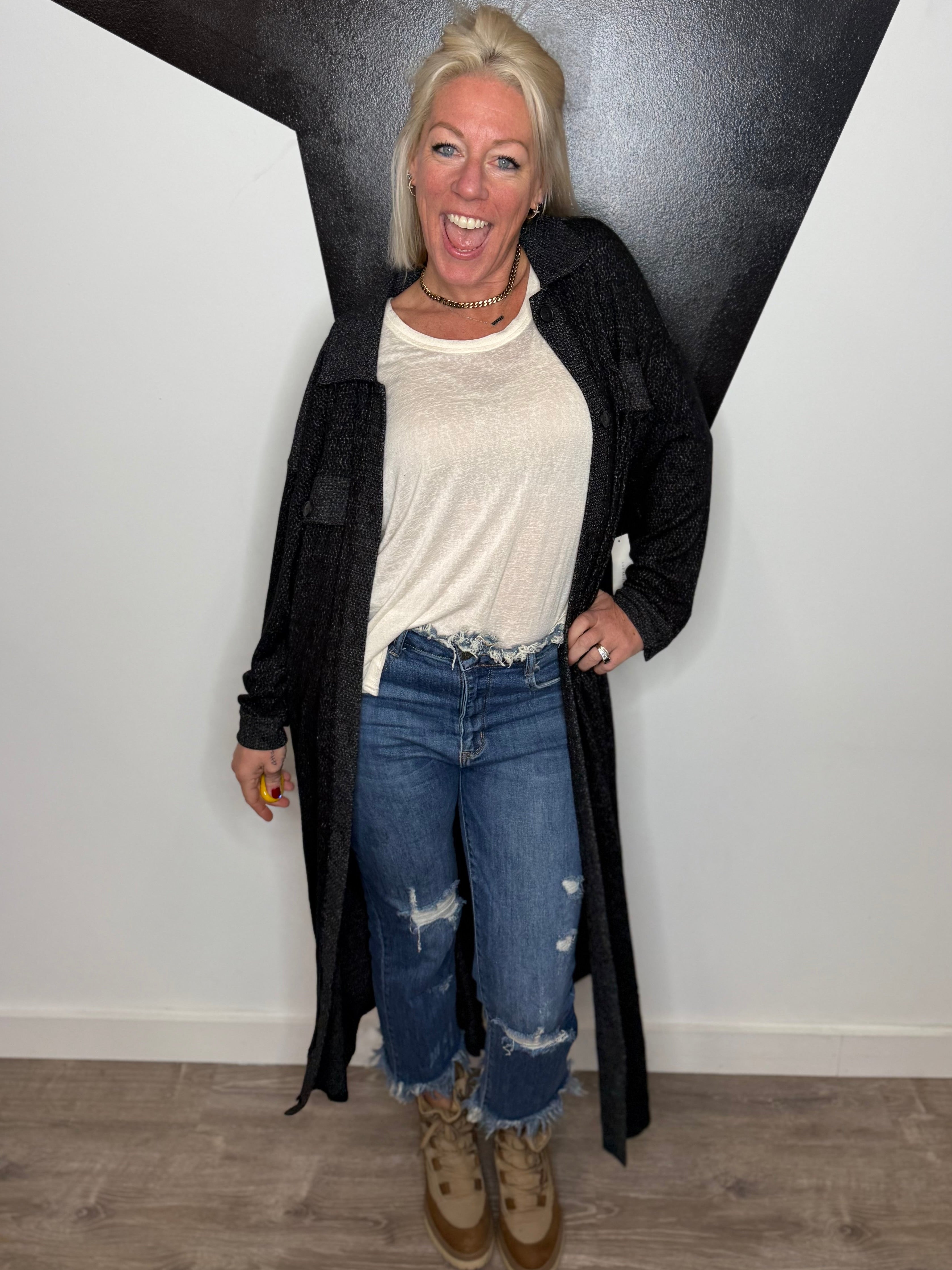 Liv Long Shacket Duster