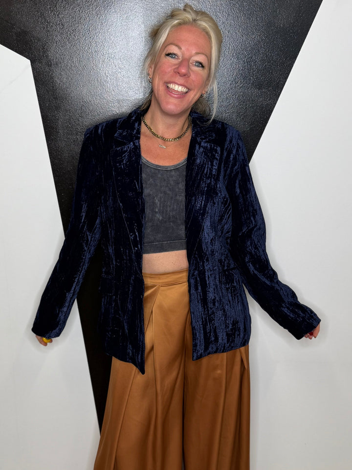 Moon Light Velvet Blazer