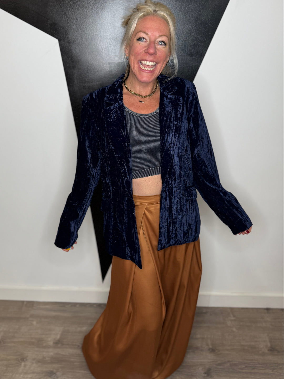 Moon Light Velvet Blazer