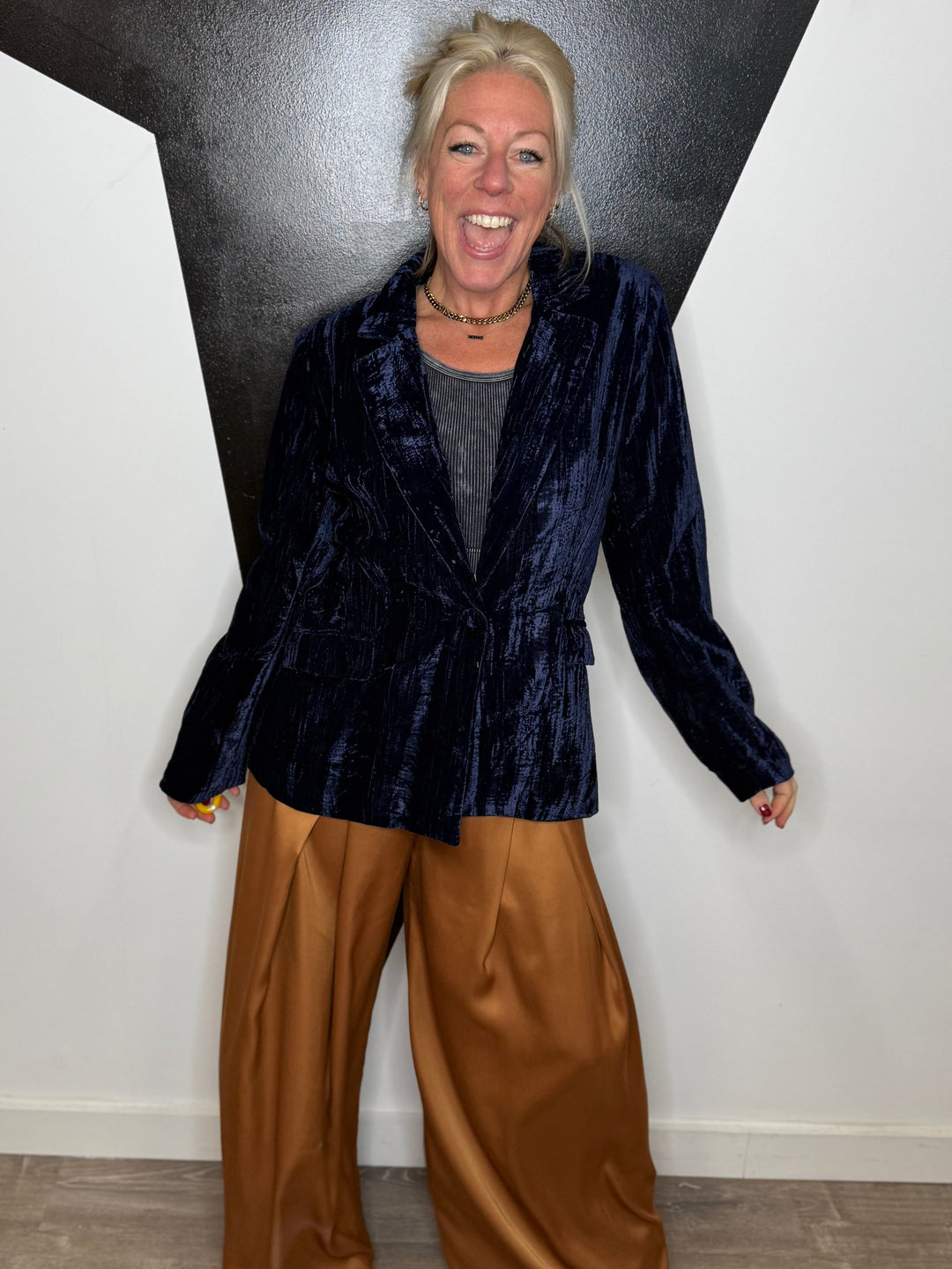 Moon Light Velvet Blazer