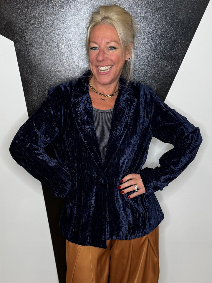 Moon Light Velvet Blazer