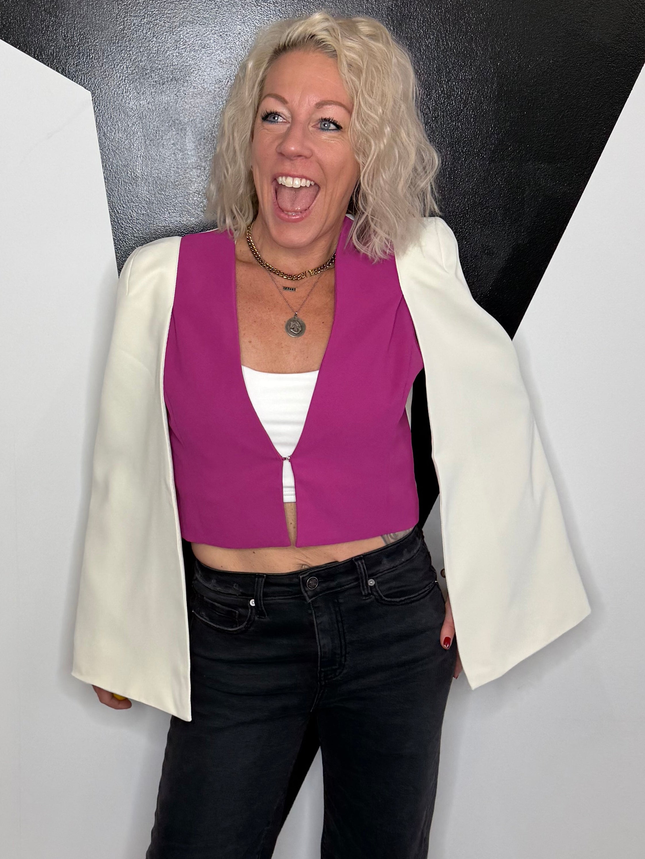 Cassian Cape Cloak Crop Jacket