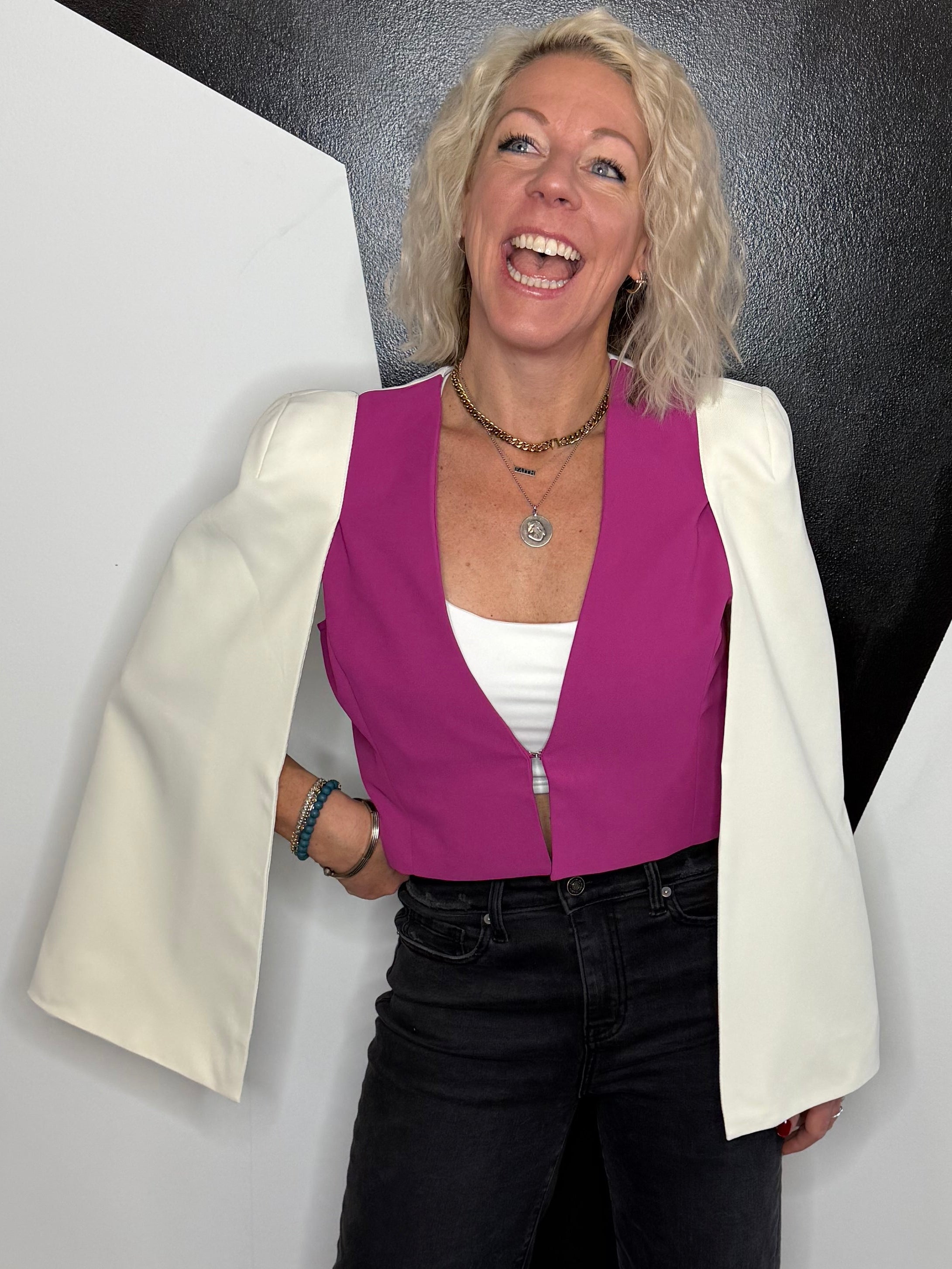 Cassian Cape Cloak Crop Jacket