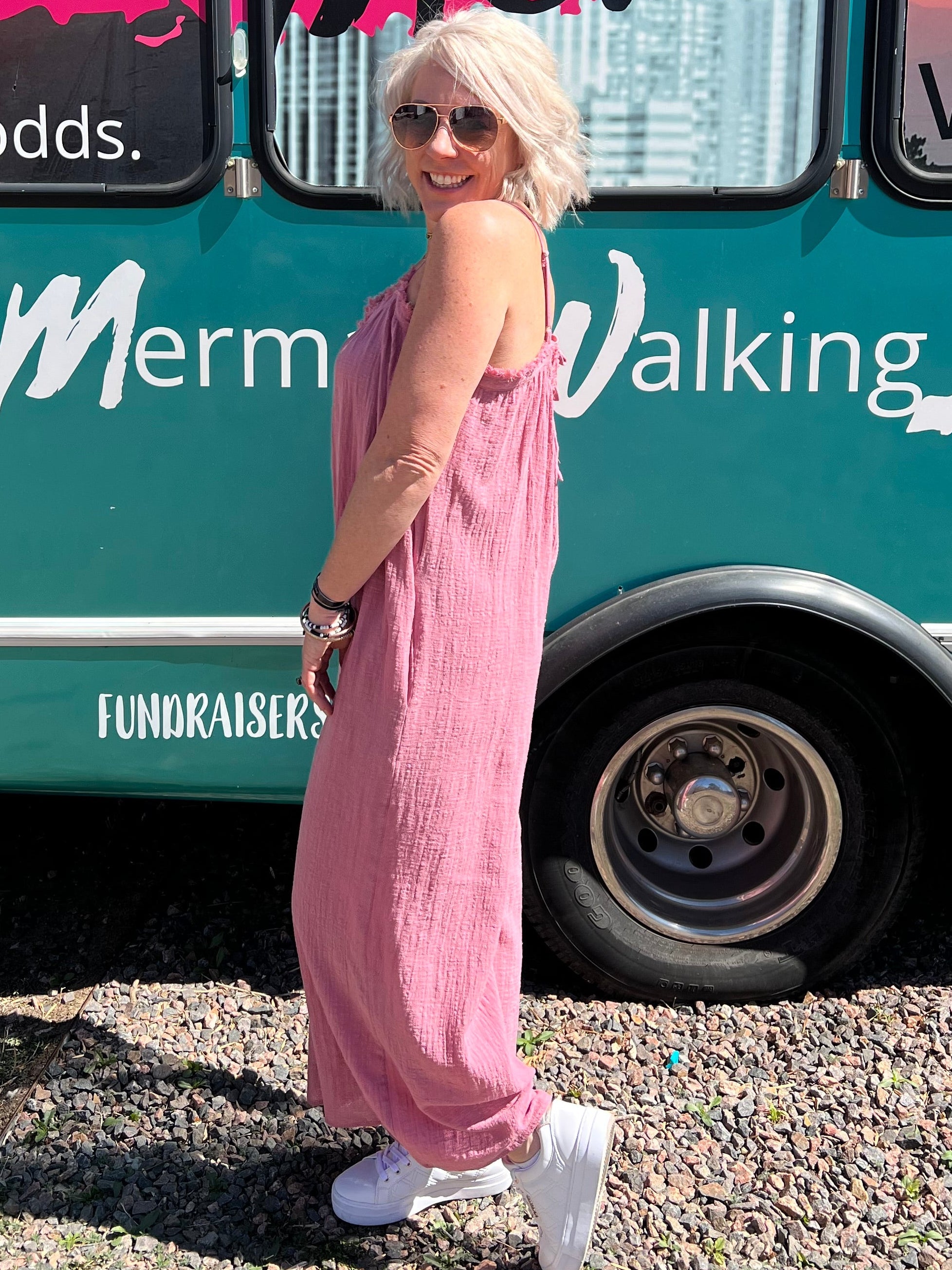 Easy Breezy Jumpsuit in Mauve
