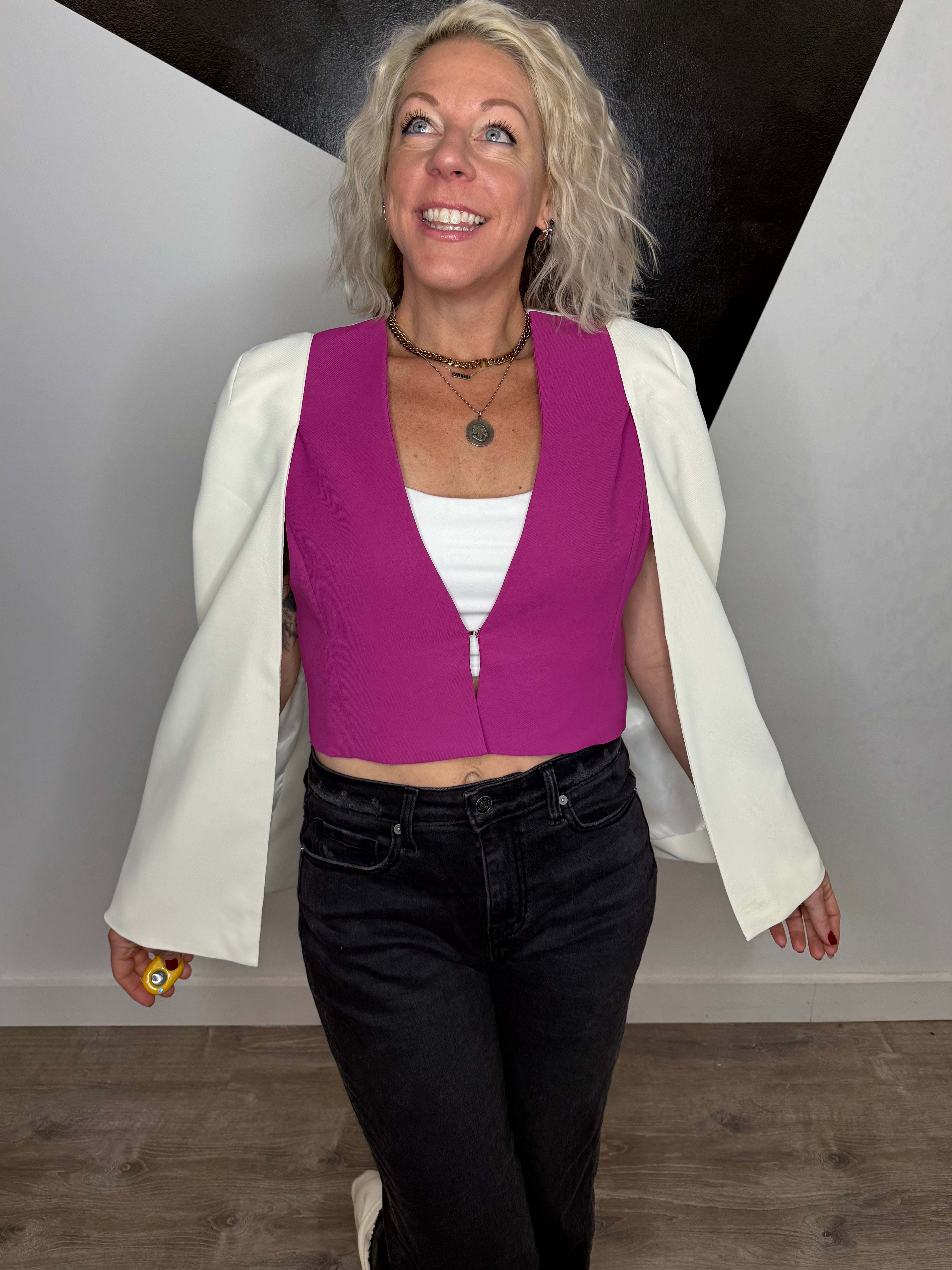 Cassian Cape Cloak Crop Jacket